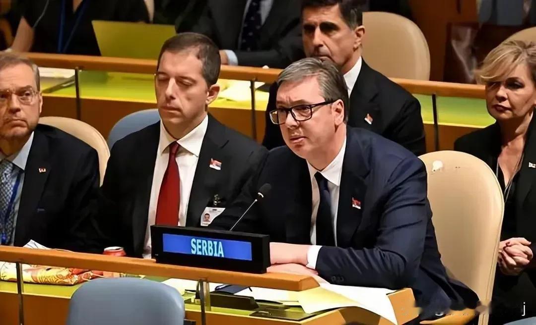 联合国会议上，美丽国竟然以强权压制，竟然不允许悬挂塞尔维亚国旗，这一幕真是令人痛