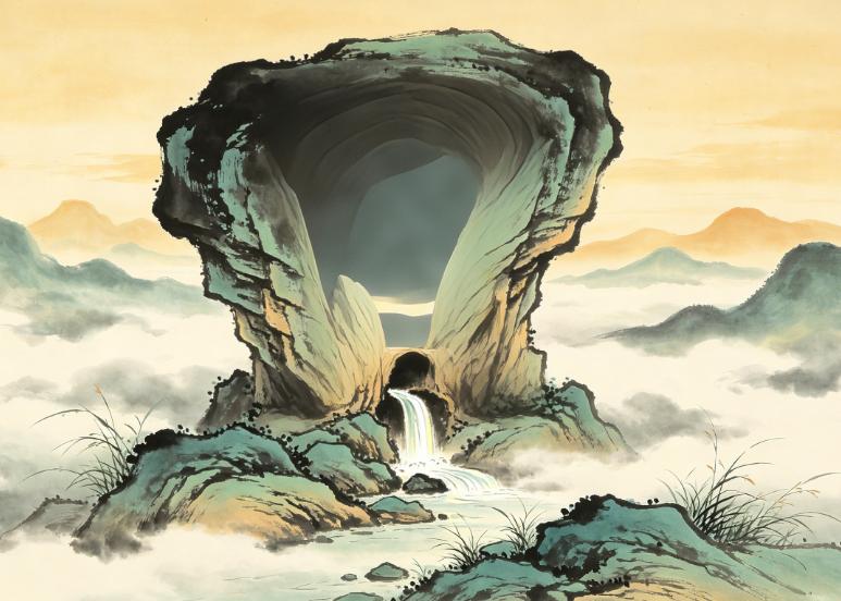 品读《山海经》618——《大荒南经》贾山，汔水

原文：
又有贾山，汔（qi）水