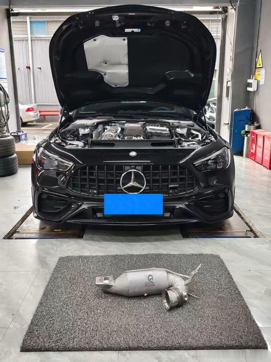 24款 奔驰CLE53 AMG 升级CSK隔热三元头段200目 解除限制🚫，释