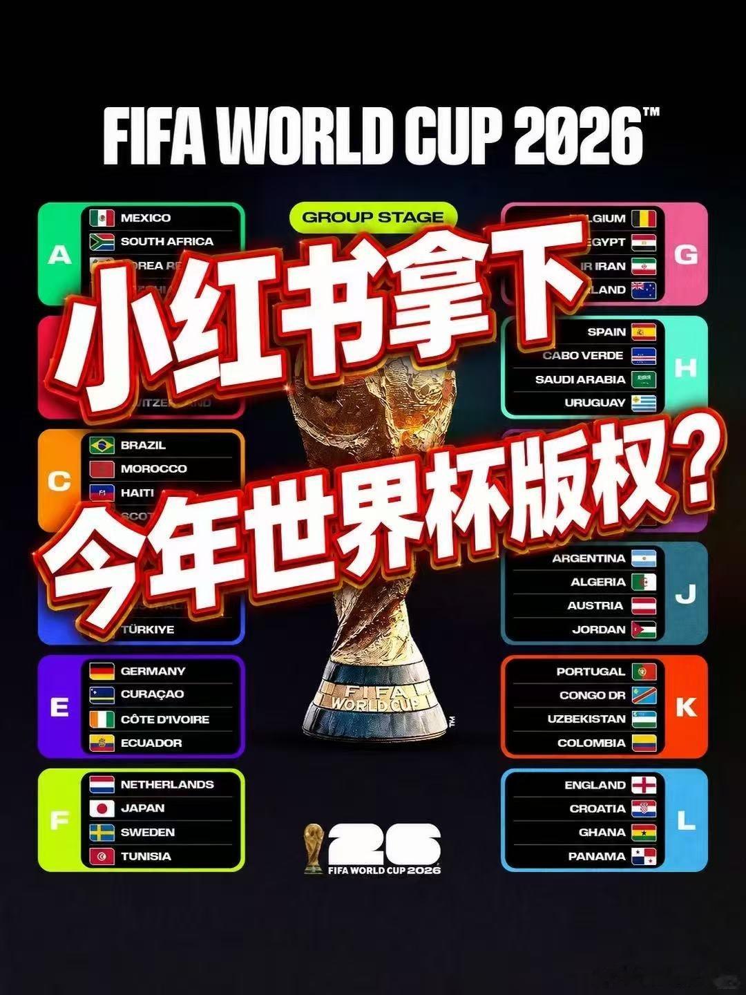 曝小红书拿下2026世界杯转播权  别再用三年前的眼光看小🍠，早就不是纯女生种