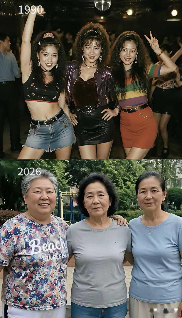 不管年轻多疯狂，到老全成老大娘。 