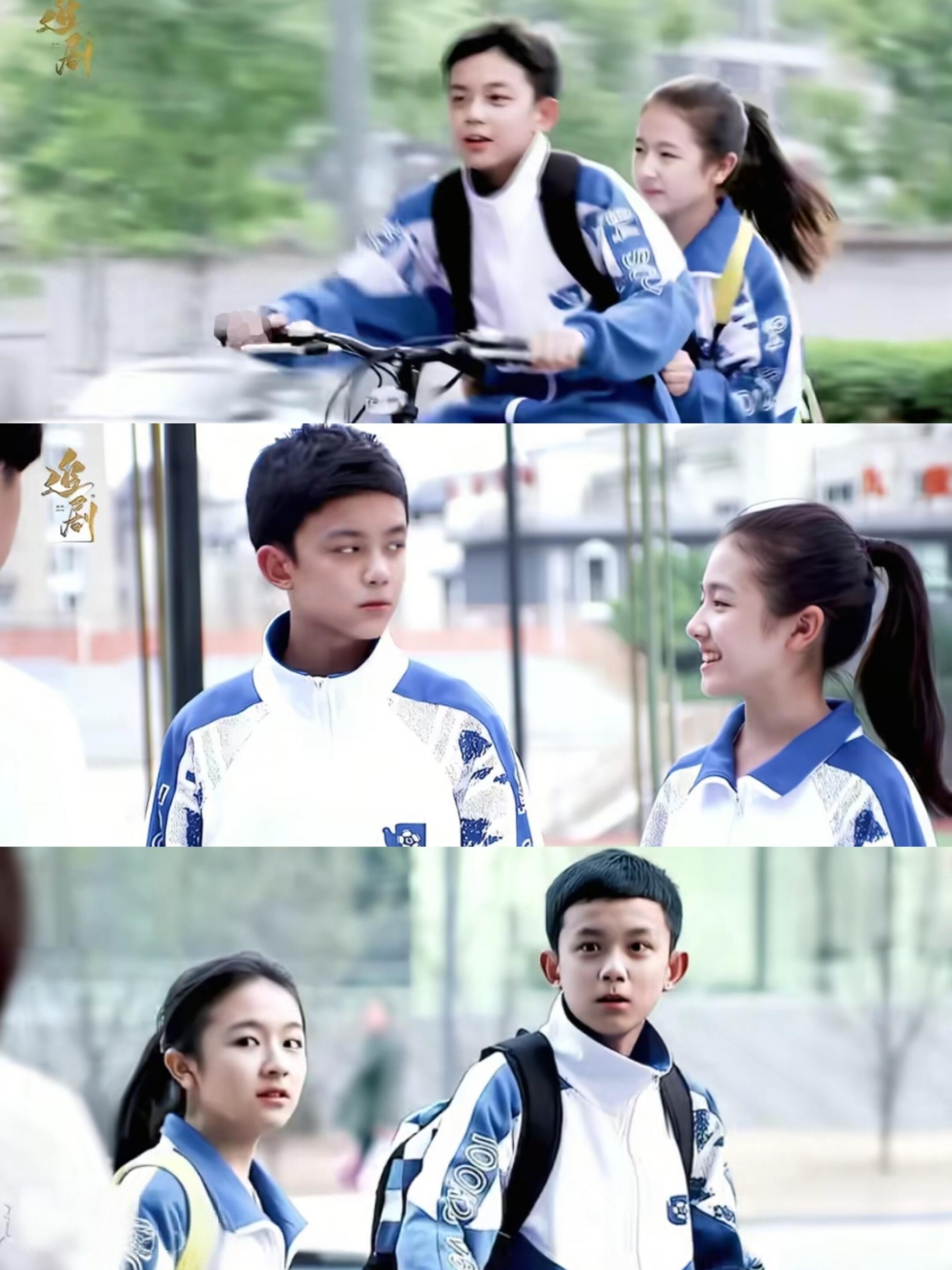 吴磊和李兰迪，等比例长大。 