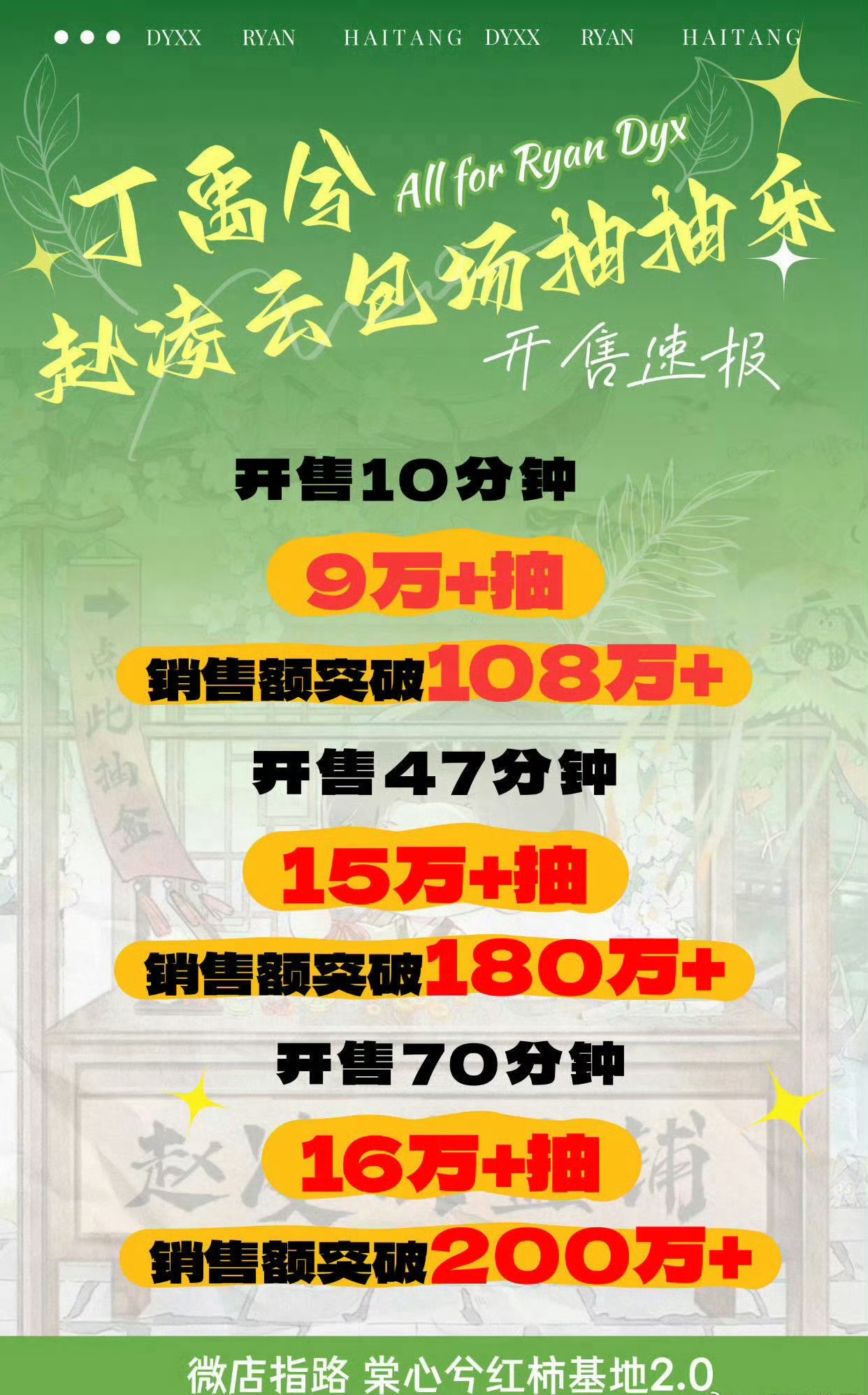 丁禹兮 ccl47分钟销量15w+，销售额180w+！70分钟16w+抽，销售额