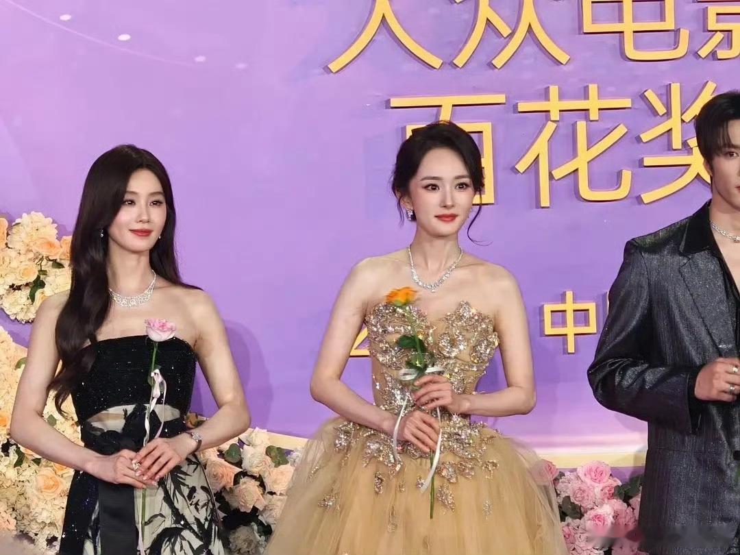 百花奖红毯杨幂刘诗诗百花奖红毯同框