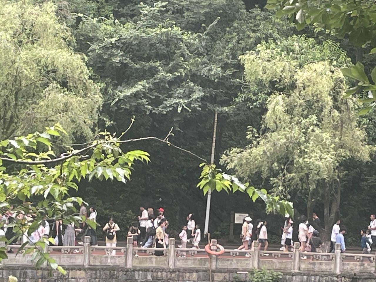 贵阳涌入的外地人应该至少几千万
       到黔灵山公园走走，结果路上都是人，