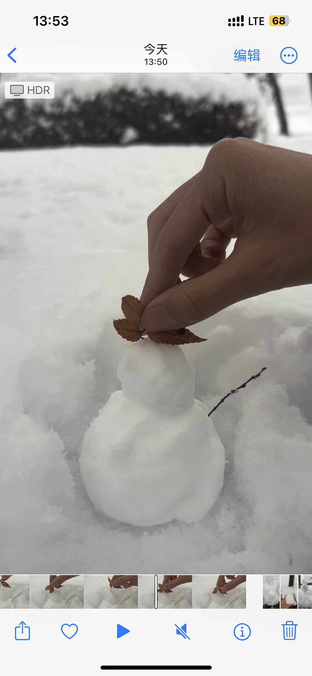 我们安山雪超大但是我没带宝宝出门[融化][融化][融化]相当于白来[融化][融化