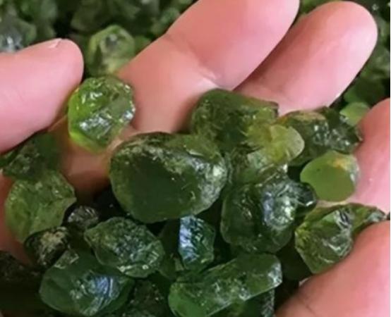 “你说上交就上交？”2002年天津一男子花了10年，捡了600多块蛟河橄榄石，专