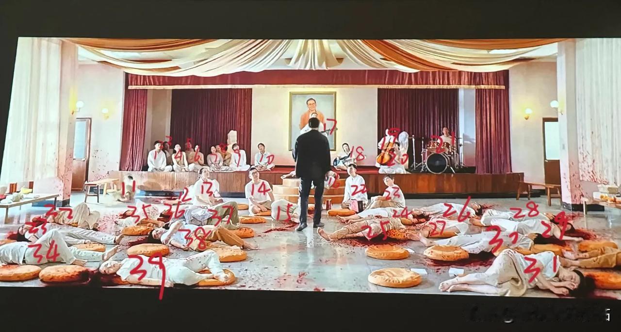 《周处除三害》中，陈桂林血洗邪教，爆了42个人的头！42有什么含义？

加上门口