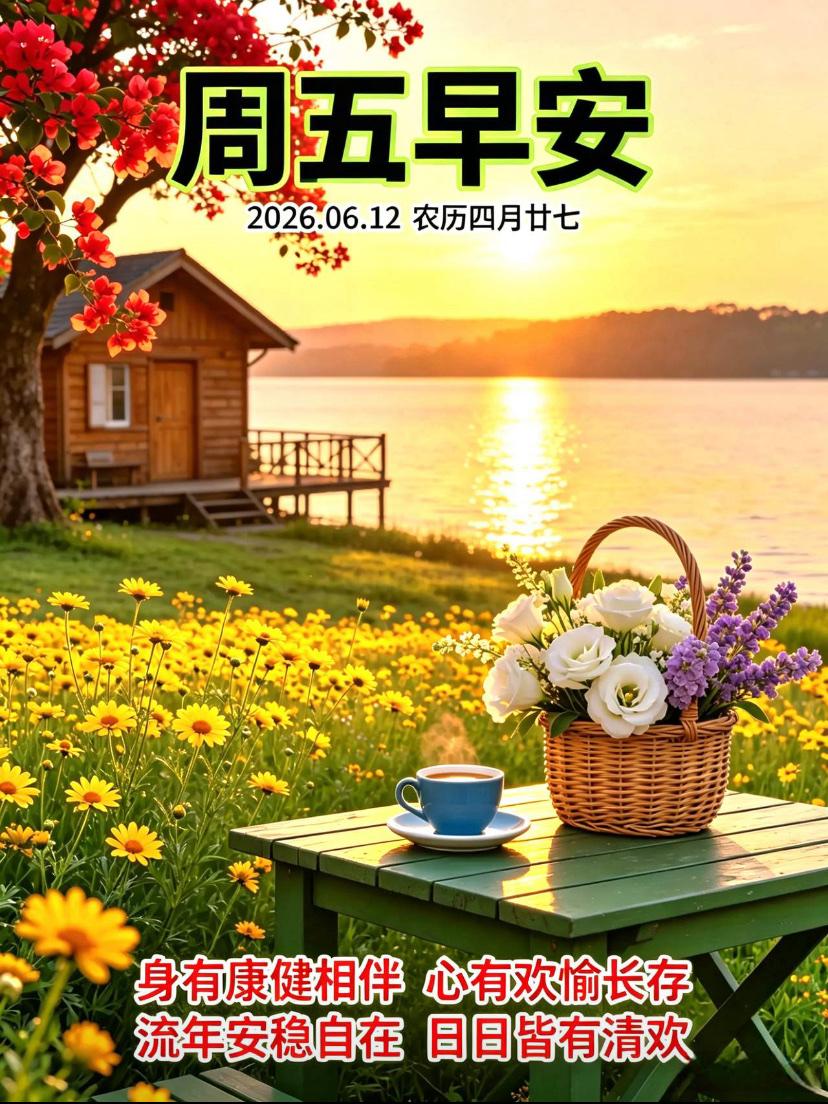 🌺2026./6.12.朝夕和顺.福运绵长🌺

🌈🌱周五早安。破晓晨光点
