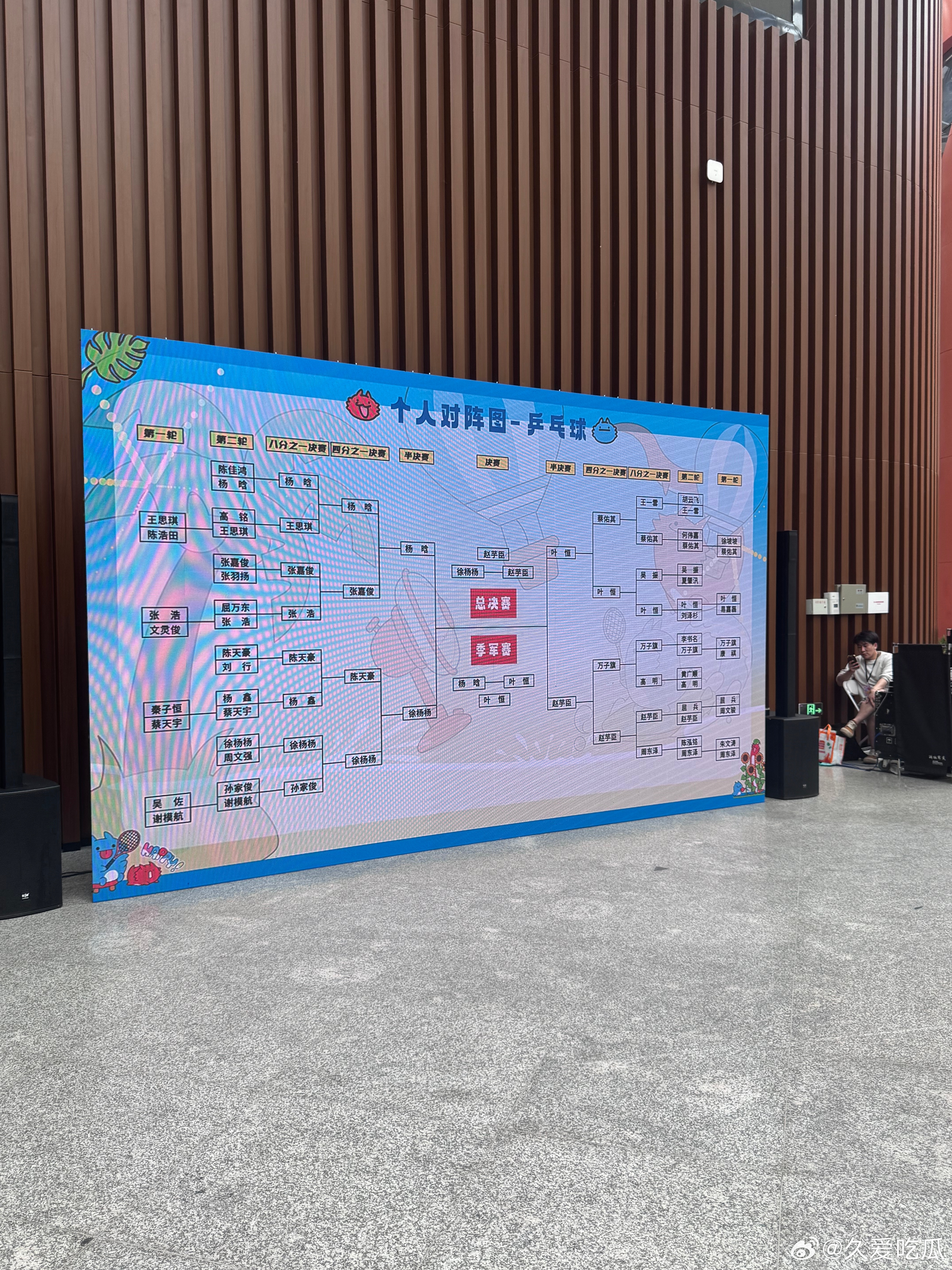 2026康平路运动会 乒乓球最新晋级图 