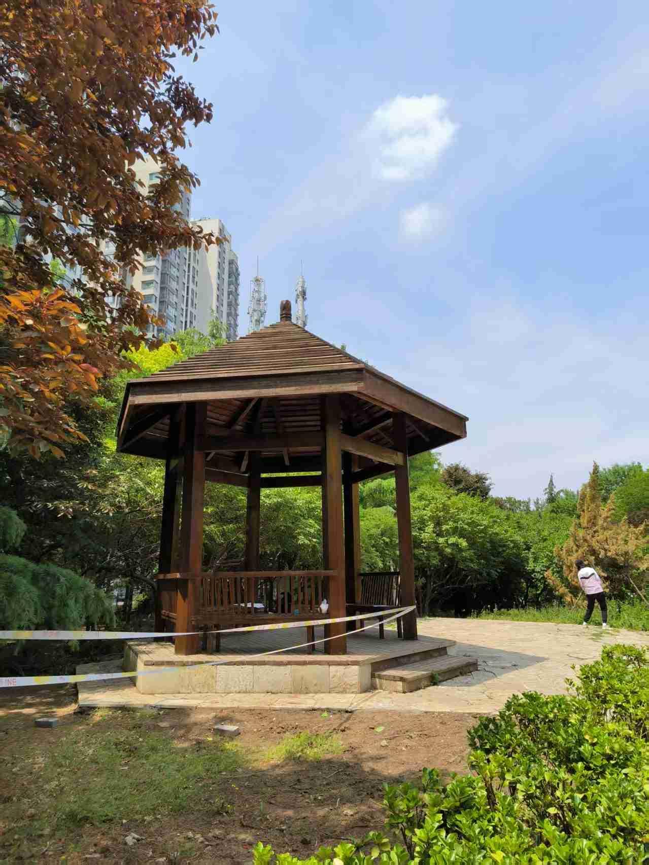 我的今日状态：😁轻松愉快
我这里的天气：🌧下雨
喜欢去遛河东公园，公园虽然不