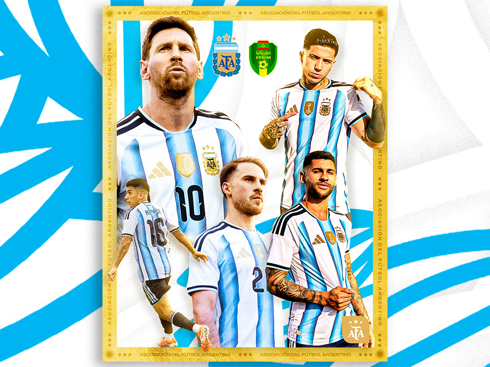 📣阿根廷足协官方：阿根廷将于3月27日在糖果盒球场对阵毛里塔尼亚！阿根廷国家队