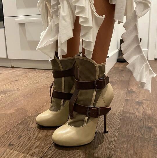 西太后skyscraper pirate ankle boots