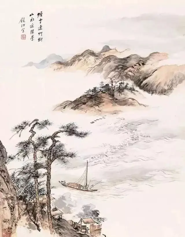京派名家。吴镜汀（1904—1972）原名熙曾，字镜汀，号镜湖，生于北...