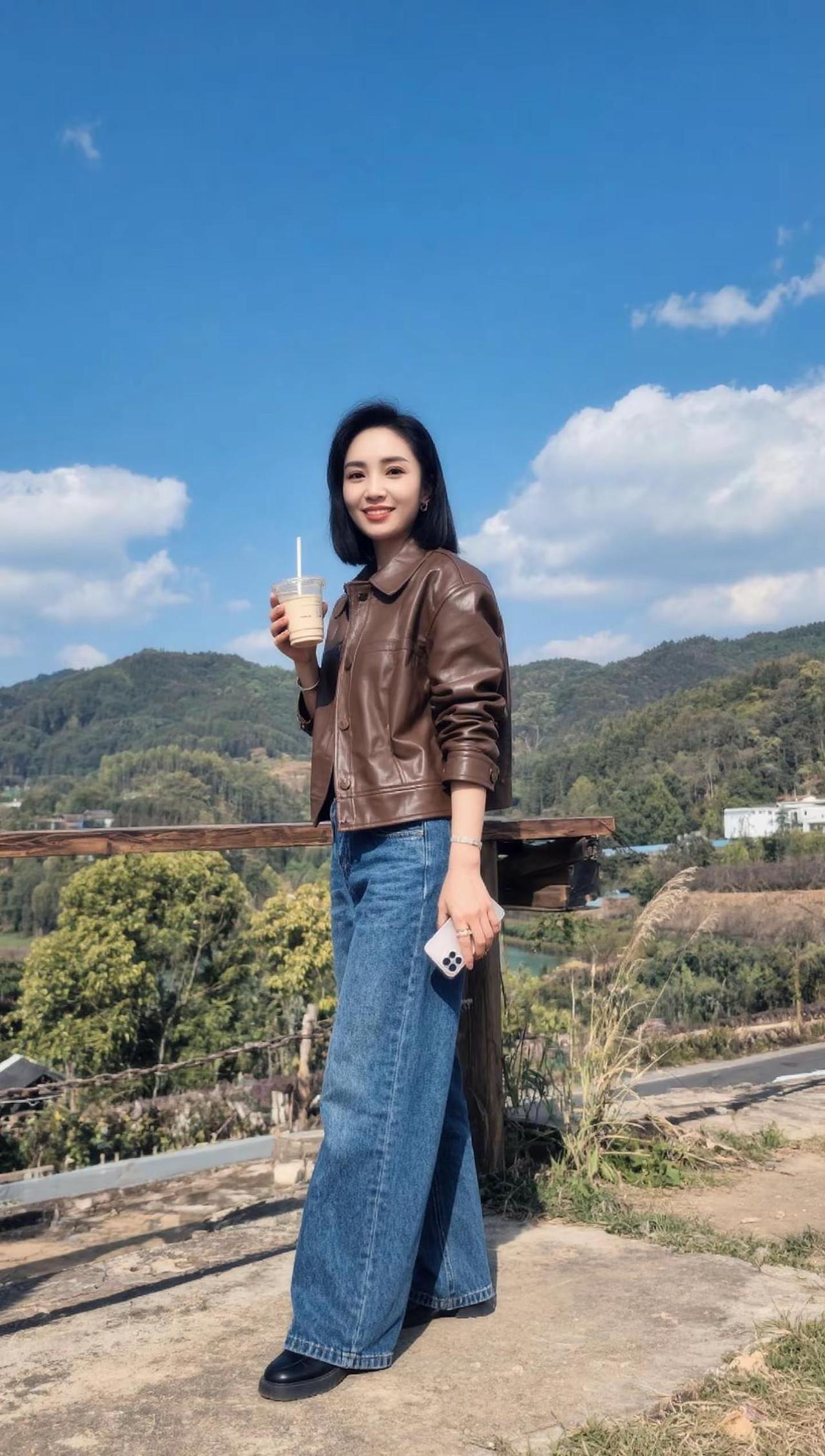 皮衣外套搭配 浅交个秋季穿搭作业吧