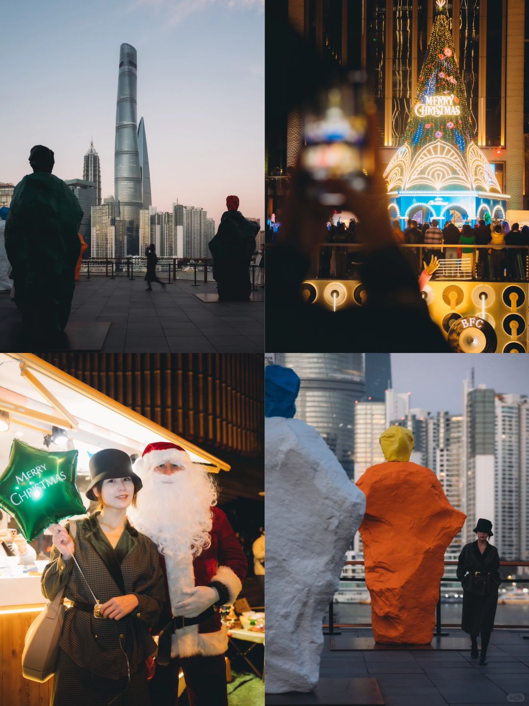 炸裂！外滩圣诞🎄亮灯啦氛围拉满！