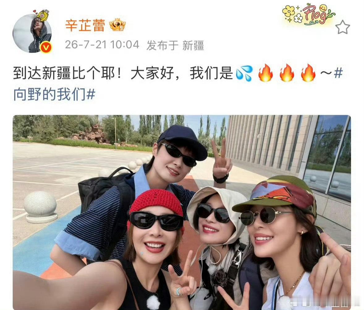李宇春倪妮辛芷蕾高叶三火一水 李宇春辛芷蕾高叶倪妮合照 镜头下姐姐们笑容明媚，自