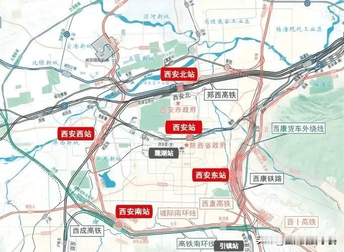 西安东站和西安站“握手”，完整高铁大环线还要等几年

随着西康高铁开通，西安东站