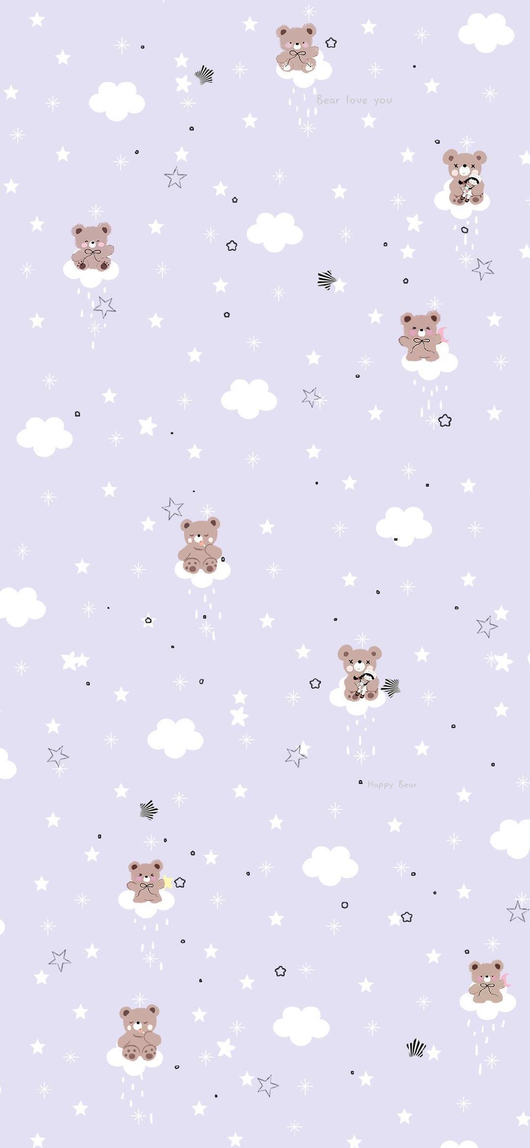 ✧･ﾟ🐻: * 🎀 ℽ∘:*｜小熊平铺壁纸壁纸[超话] ​​​