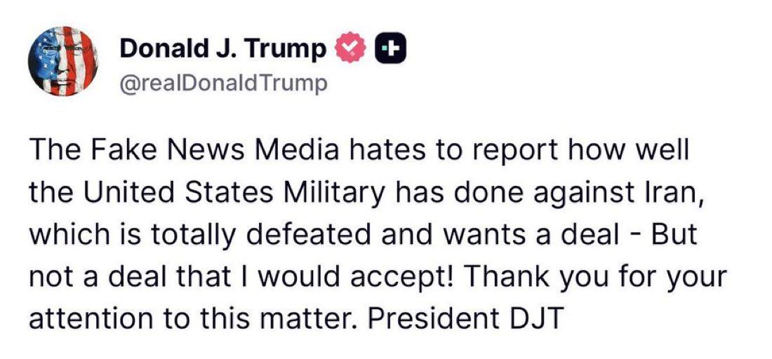 新闻快讯——特朗普称伊朗“已被彻底击败” 外媒驳斥冲突远未结束
 
发布时间：2