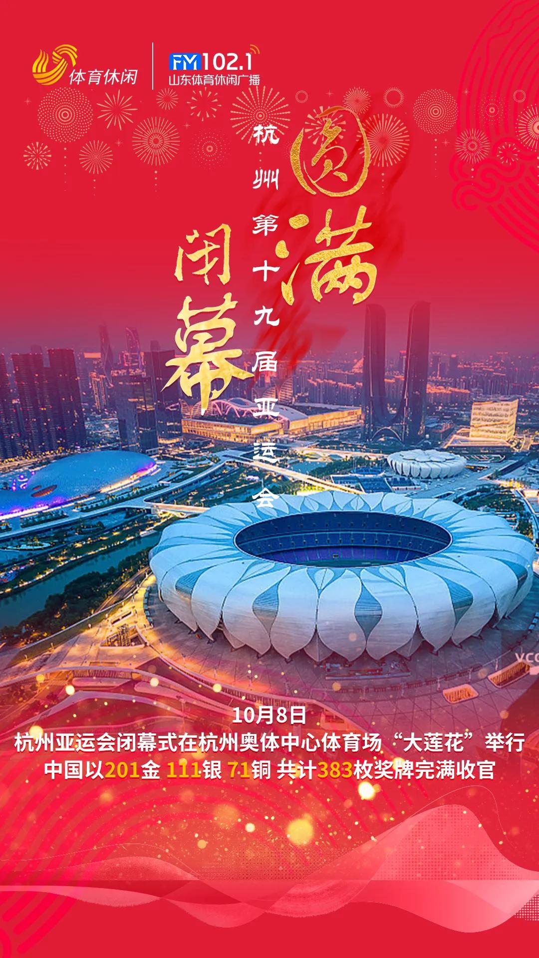 杭州亚运，圆满落幕。