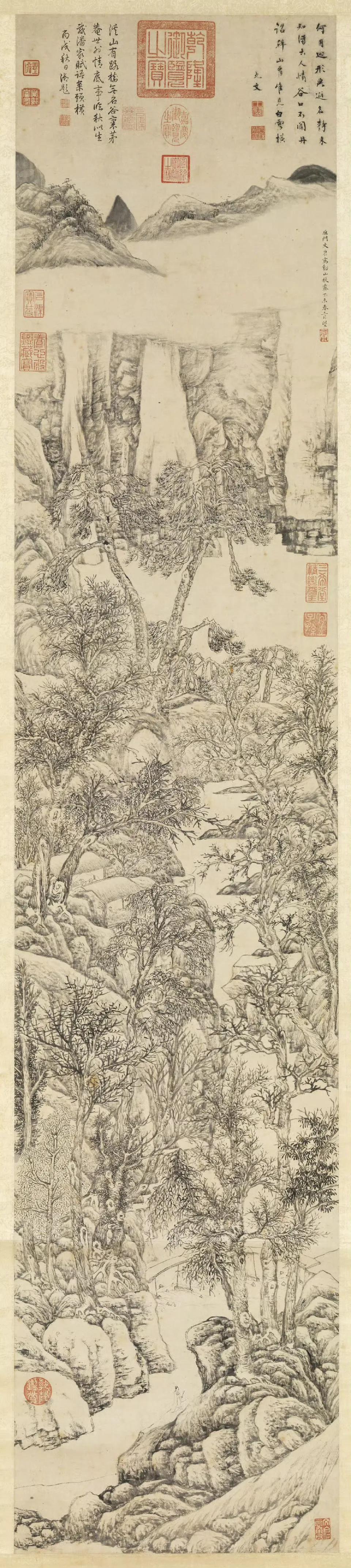 【溪山秋霁】文伯仁 ​​​1
【秋山】唐寅 ​​​2
【秋山叠翠】朱叔重 ​​​