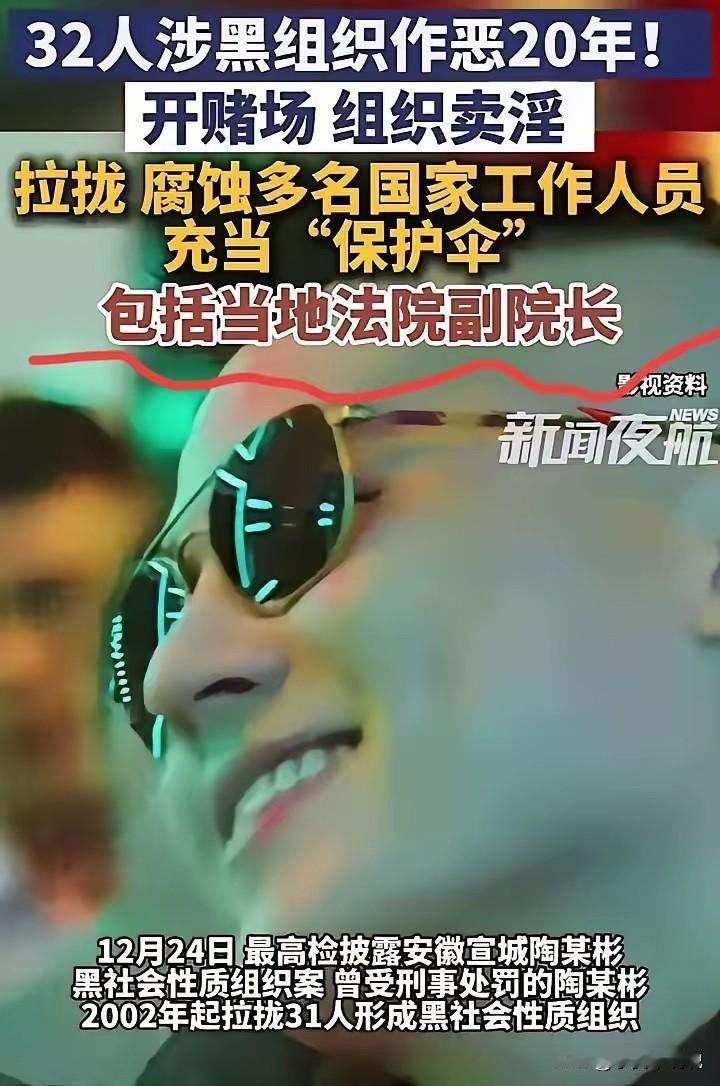 什么！都2025年了还有黑帮案件？
最近看到安徽宣城那个陶某彬的黑帮案子通报，我