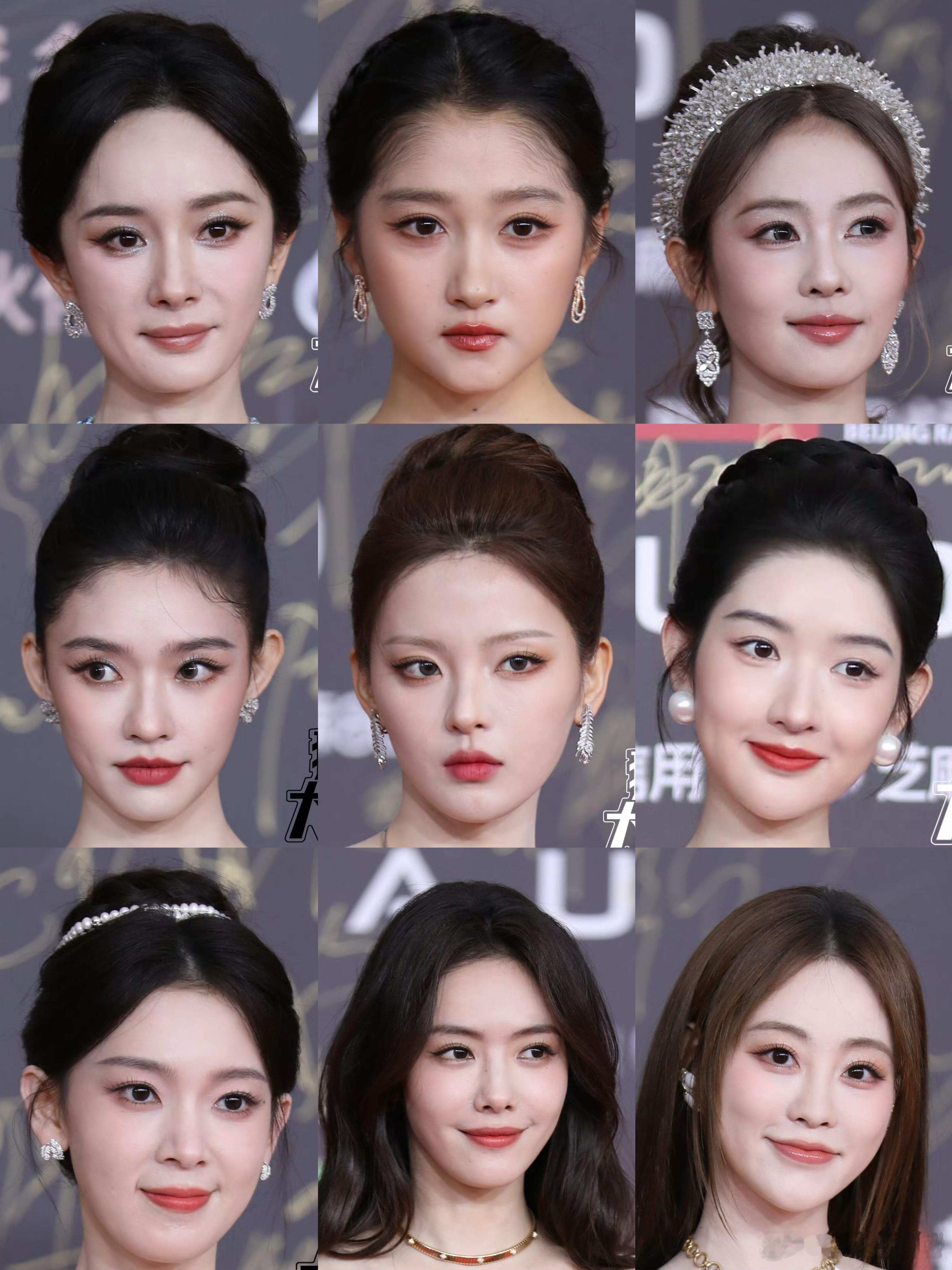 微博视界大会红毯女明星怼脸生图，杨幂、白鹿、关晓彤、马思纯、李兰迪、毛晓彤、王玉