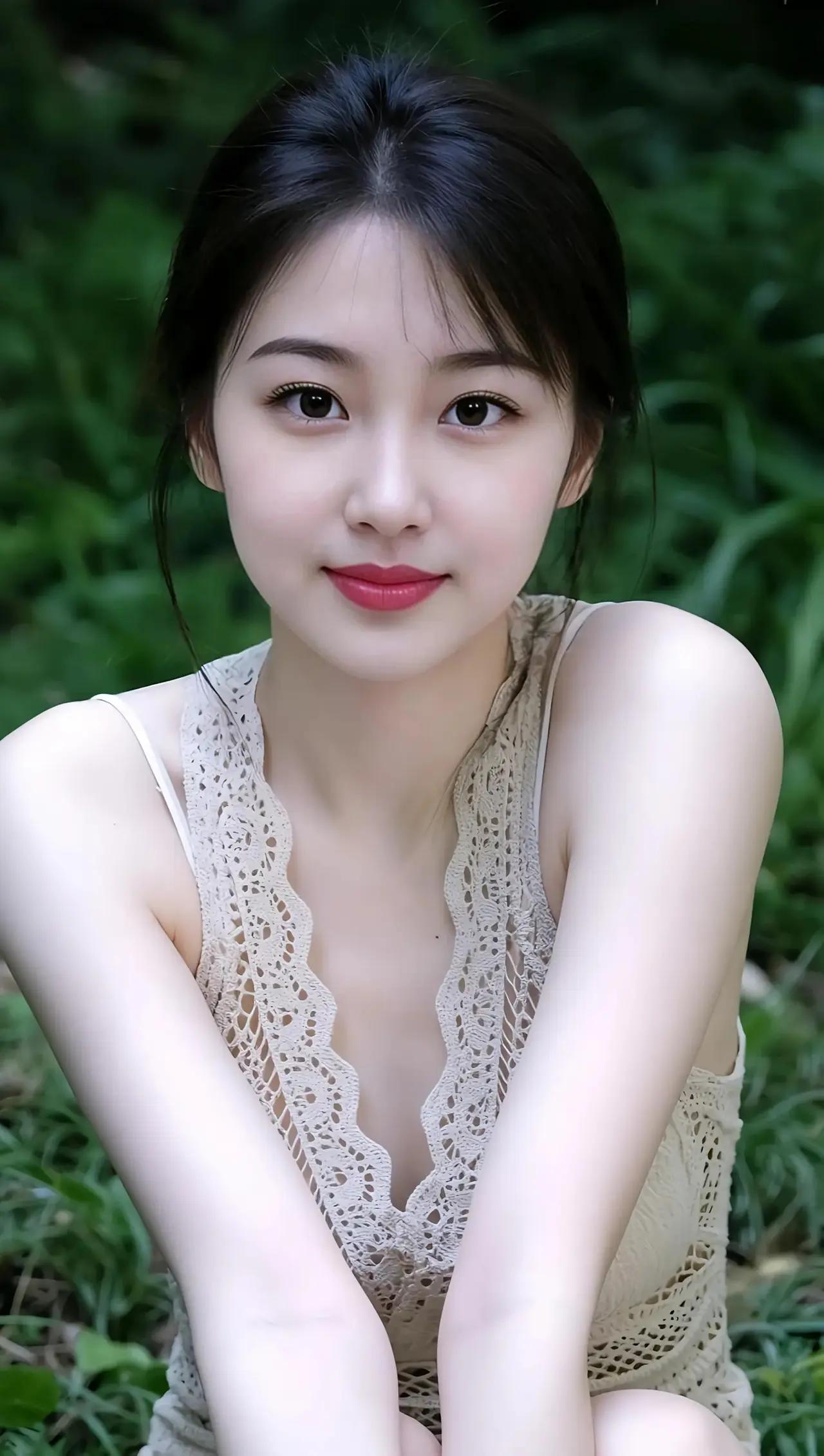 清新自然，夏日甜美自拍🌿💖
自然美少女自拍