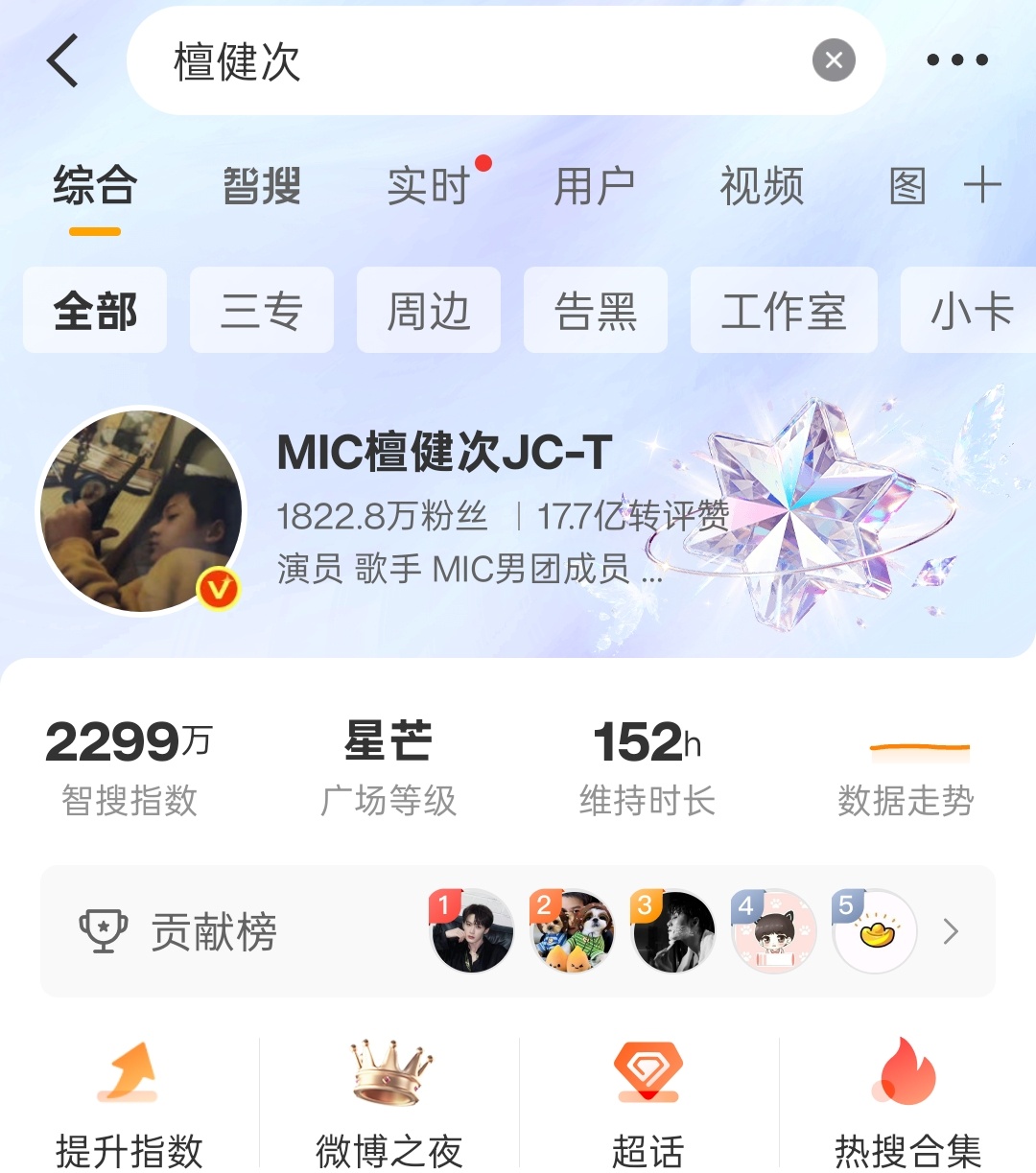 大家养成习惯，每天来看他，一定要通过搜索的方式找他，多搜索几次！檀健次