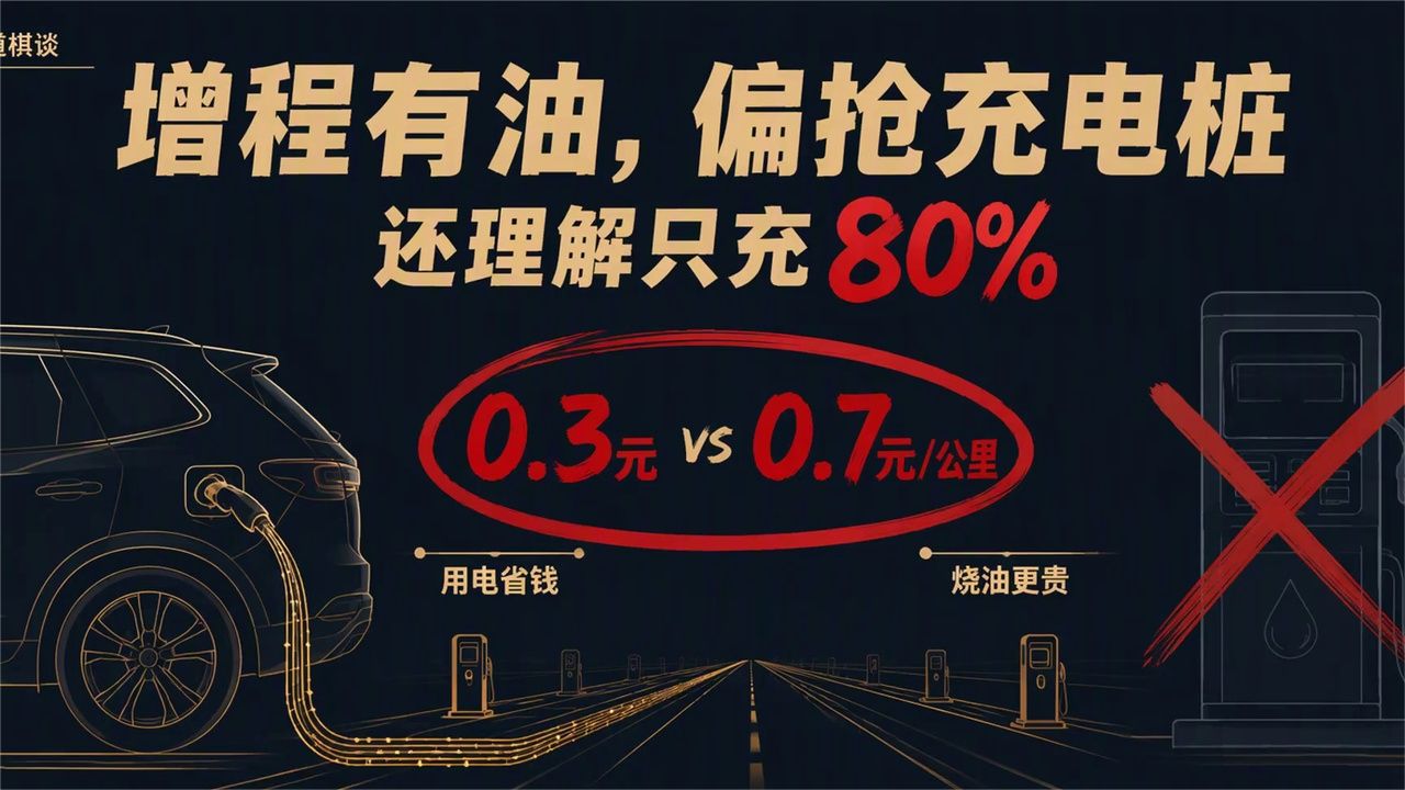 增程车有油却抢充电桩，80%离场到底谁在吃亏 (1)