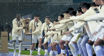 这一定是2025年，北京国安球迷最开心的时刻了。法比奥和张稀哲捧起了足协杯冠军。