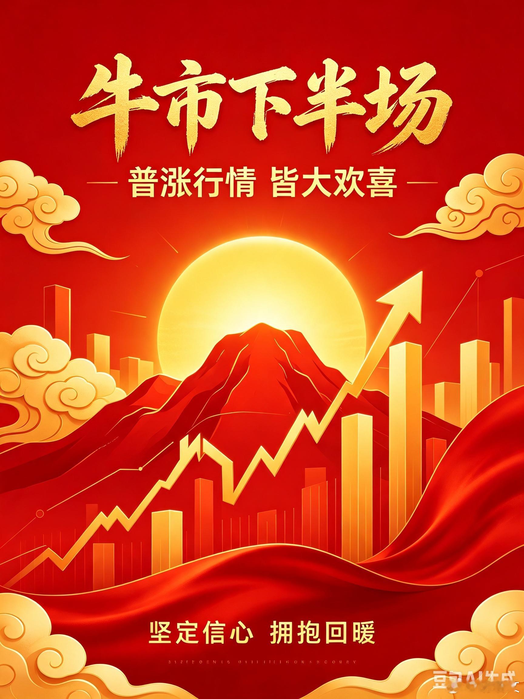 牛市下半场是普涨行情！皆大欢喜！有信心！A股再次迎来批量利好