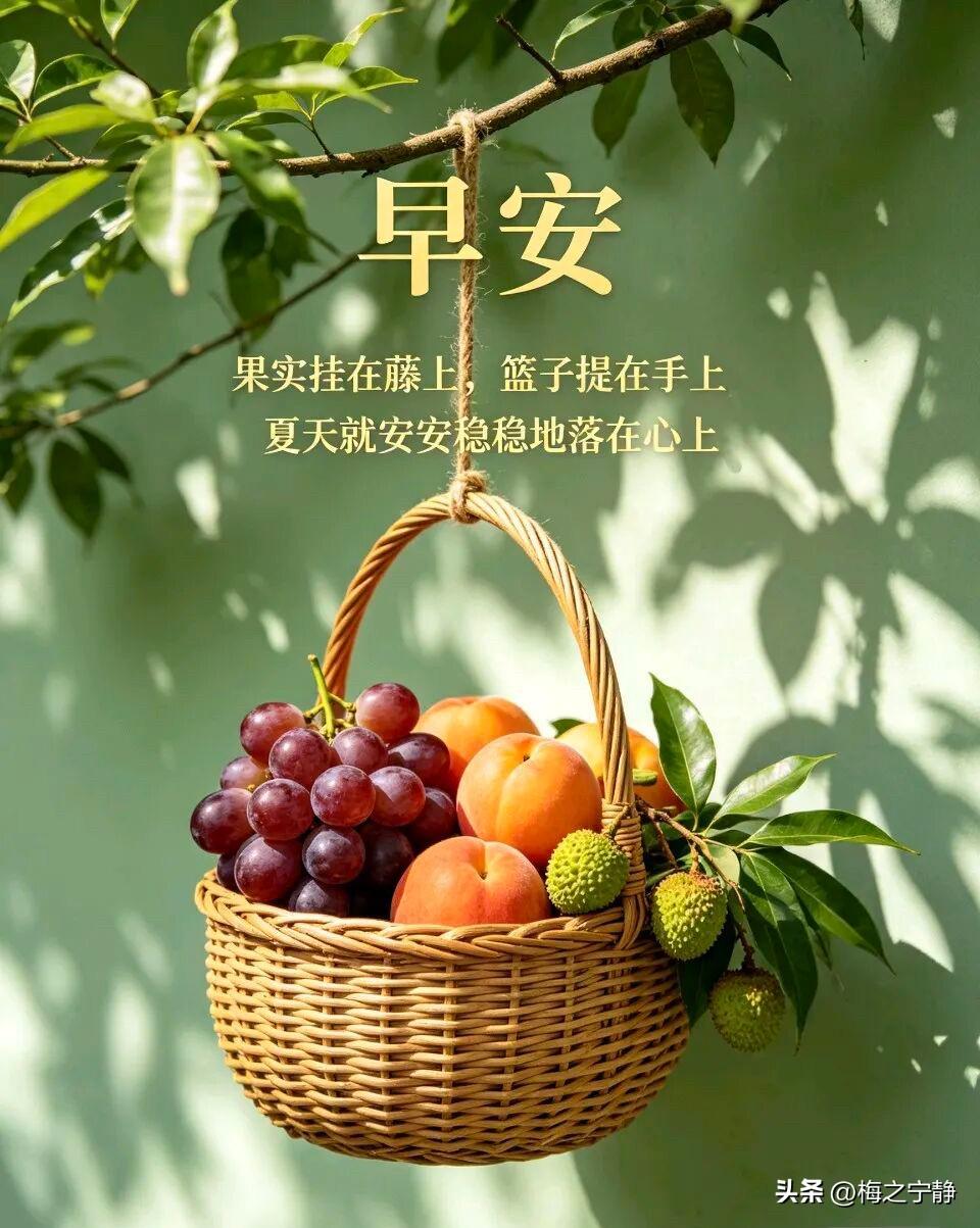 🌼²⁰²⁶/₀₇.₃₁ᵕ̈周五｜周末愉快☀️🍃☕️🍒🍑
晨风吹散暑霭，微