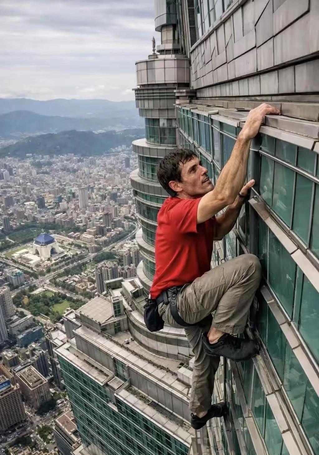 2026 年 1 月 25 日，美国人Alex Honnold，徒手攀登台北 5