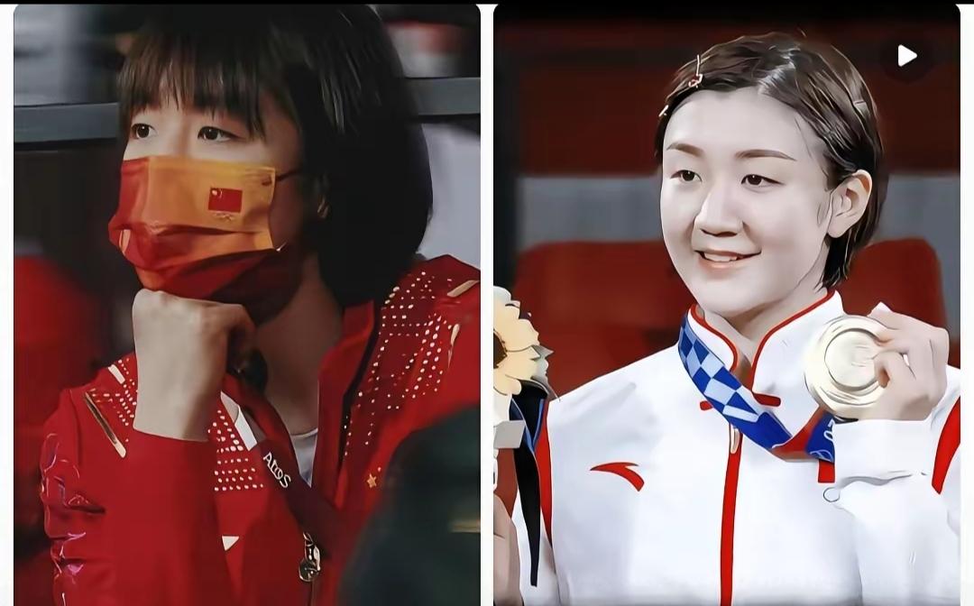 陈梦啊陈梦
真的不知道怎么说你好
全运会女单1/4决赛4比2赢蒯曼，这姑娘赛后说