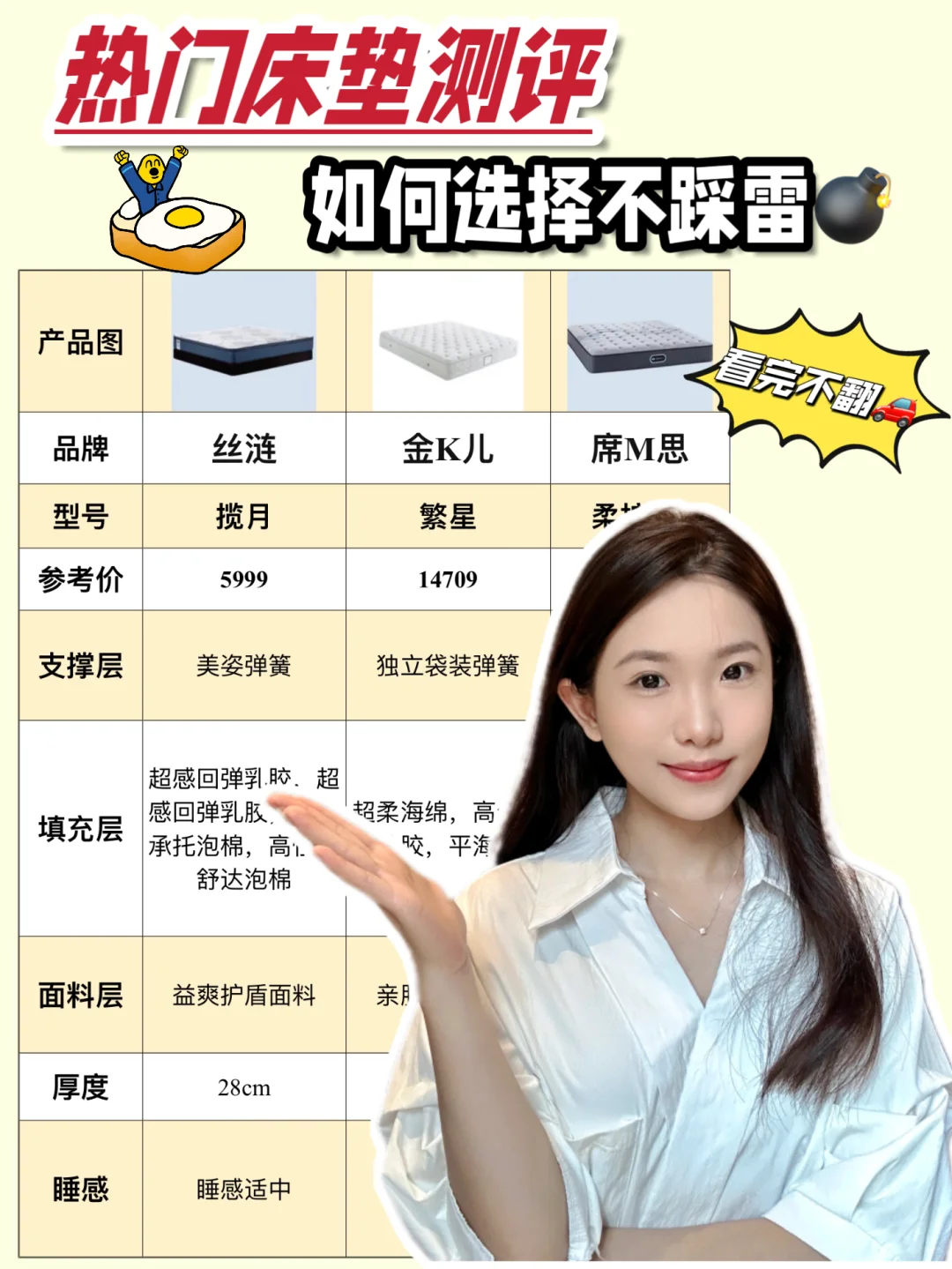 选对床垫就像选男友，教你如何选择不踩雷🔥