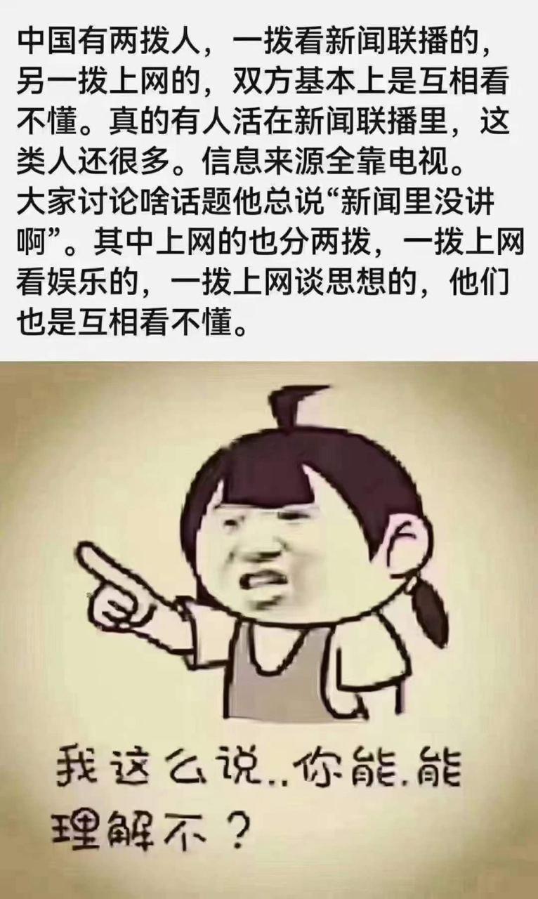 中国有两波人 