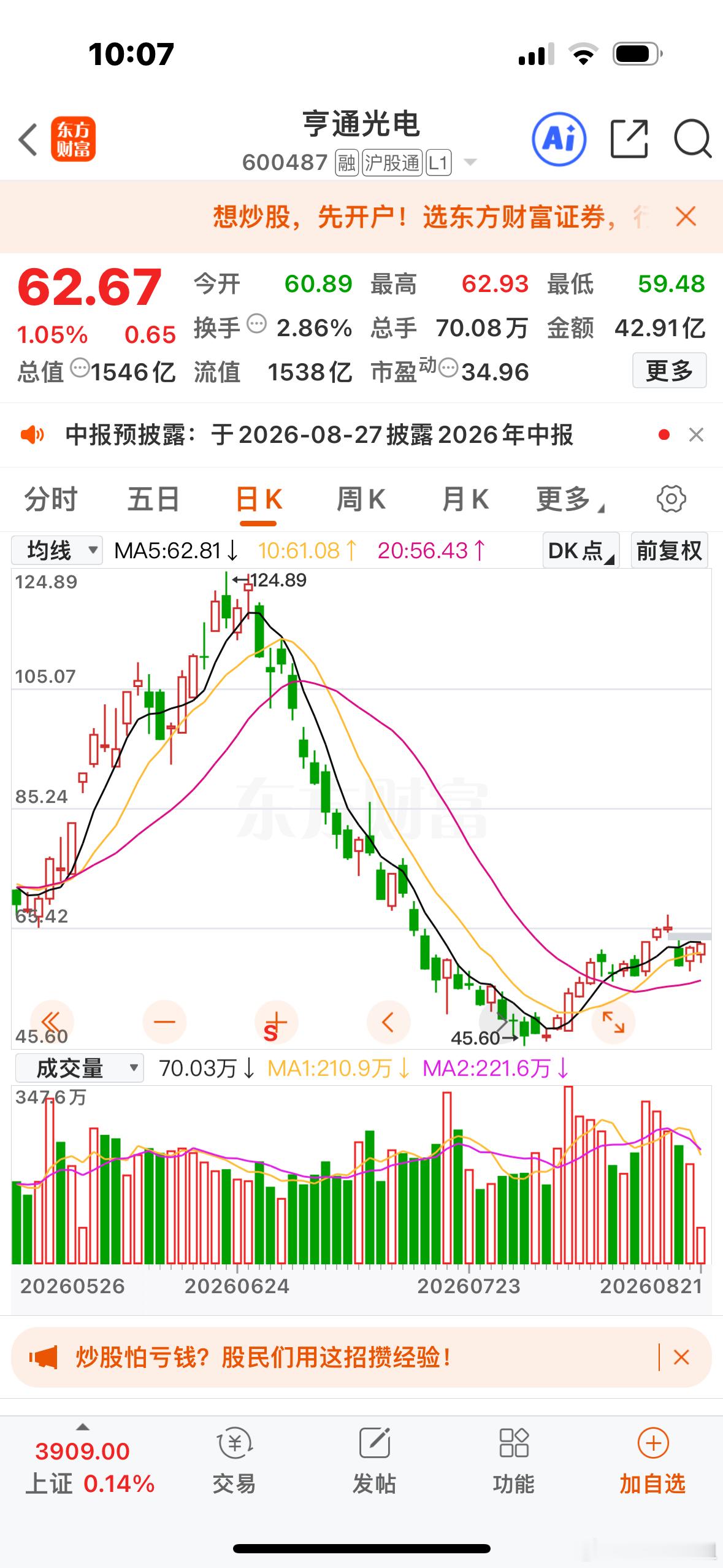 家人们！亨通光电！非常OK。明白回复178再行动！ 