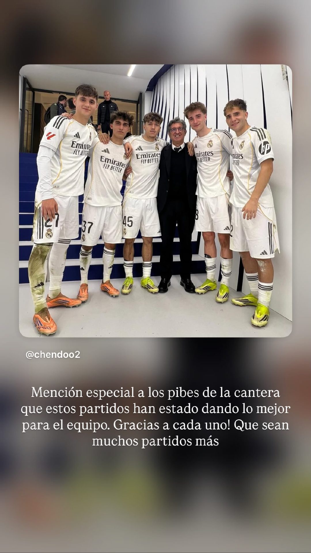 【来自队长的认可】巴尔韦德IG：特别要表扬一下青训学院的球员们，他们在这些比赛中