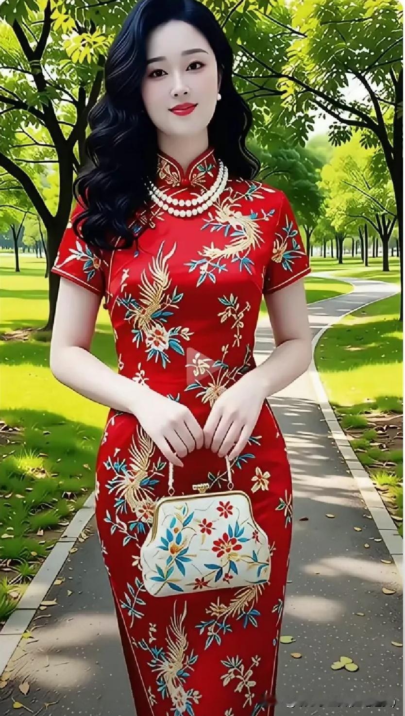 中国古典美女应该长什么样子?
旗袍装是古典美女装的代表，无论年龄，无论身材，穿上