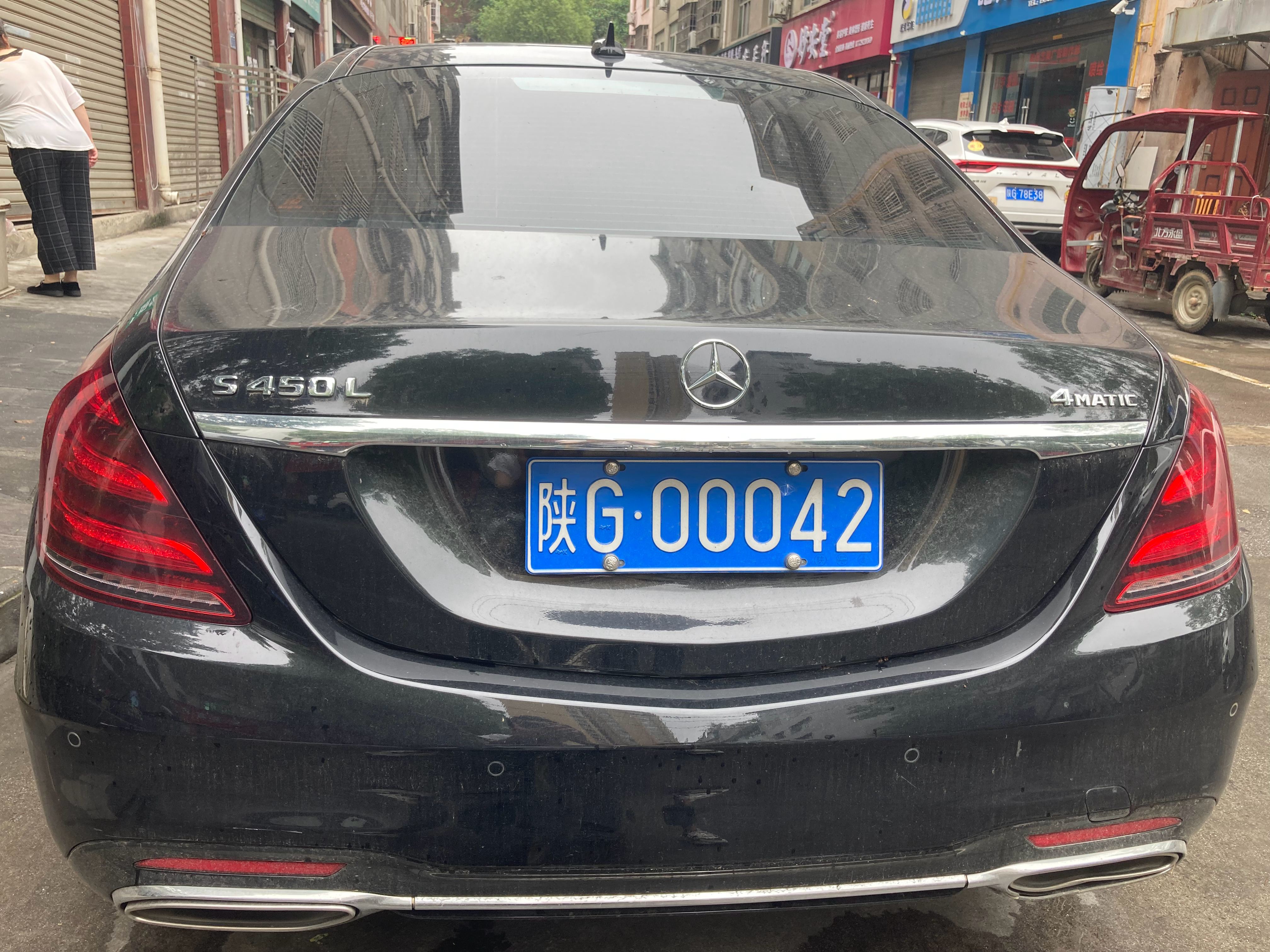 全球车牌 陕G00042奔驰S450L 安康