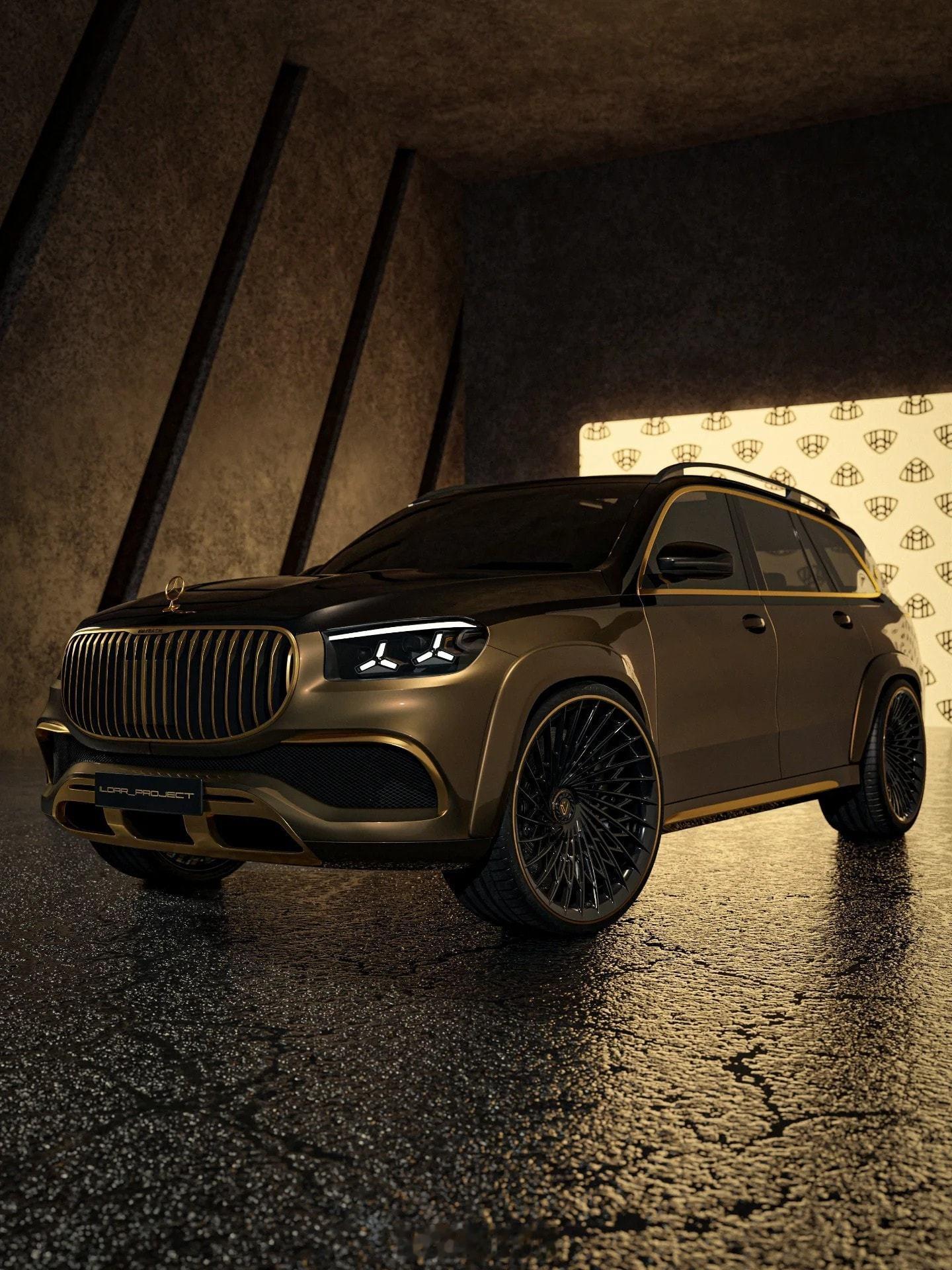 中期改款迈巴赫GLS最新渲染图 【新车渲染】中期改款迈巴赫GLS最新渲染图，大家