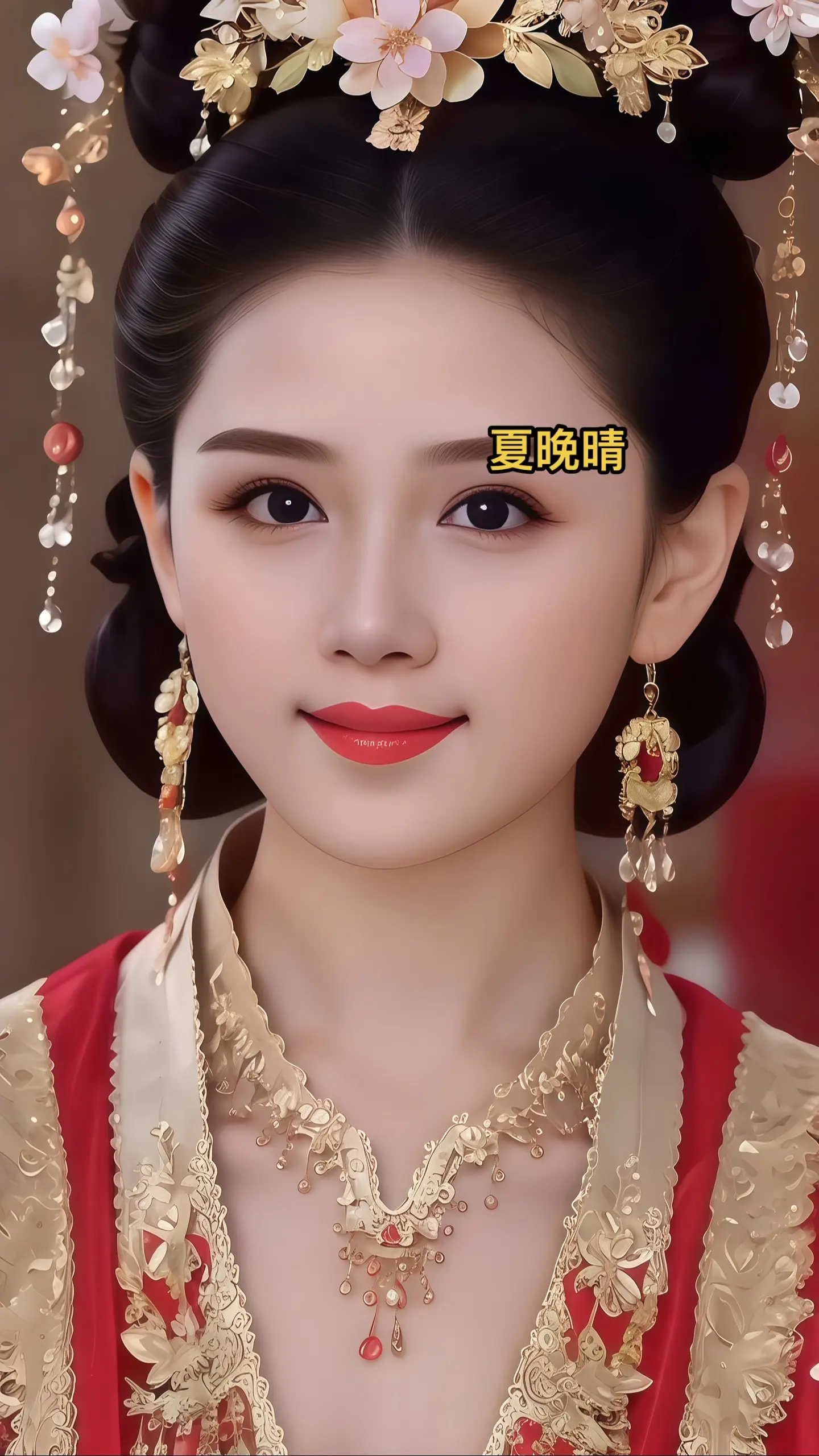 古风新娘 中式新娘造型 凤冠霞帔 中式嫁衣