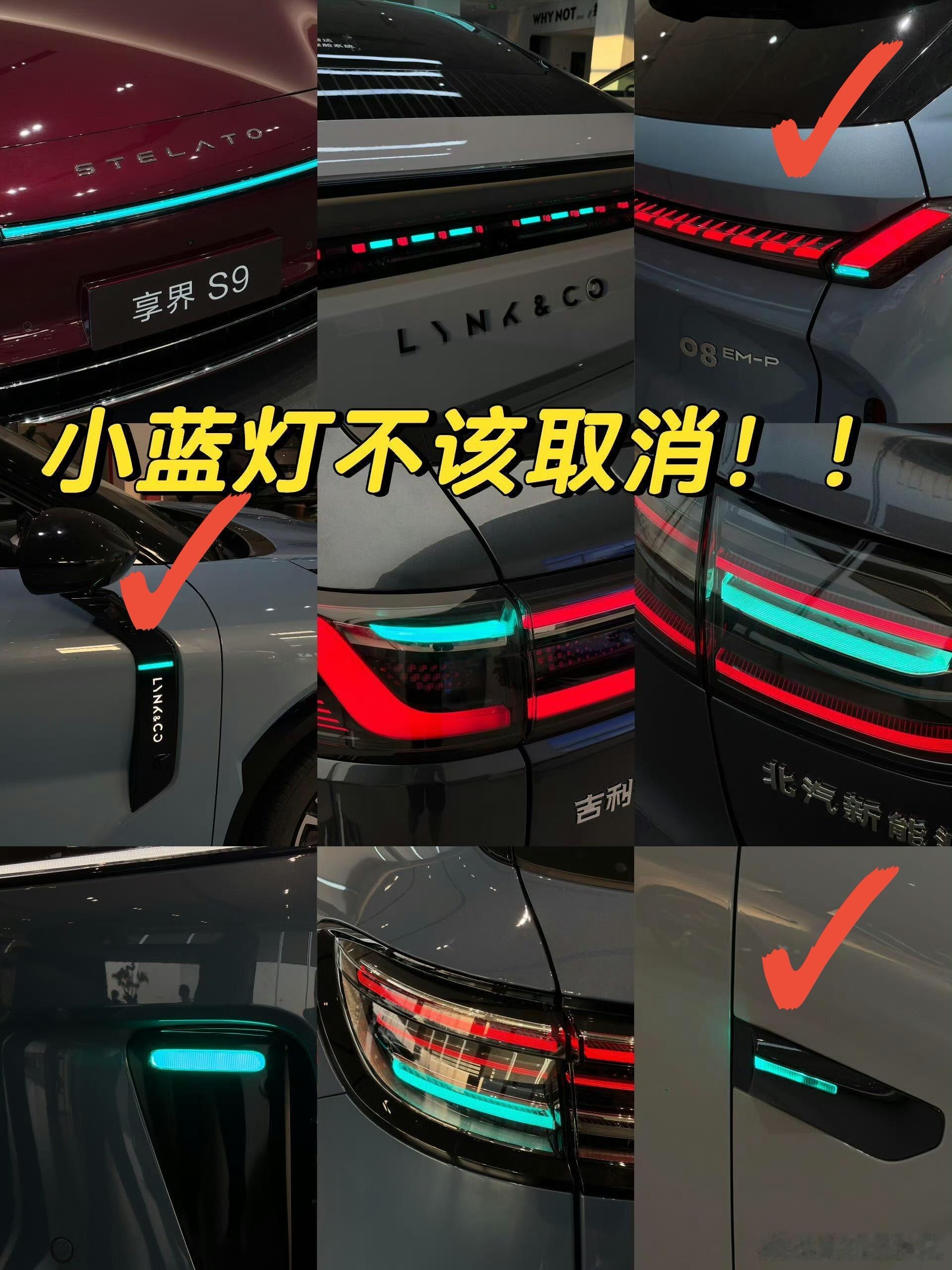 小蓝灯，为啥要叫“小”蓝灯，因为它本质是做一个提示作用，但是后面很多车企完全不是
