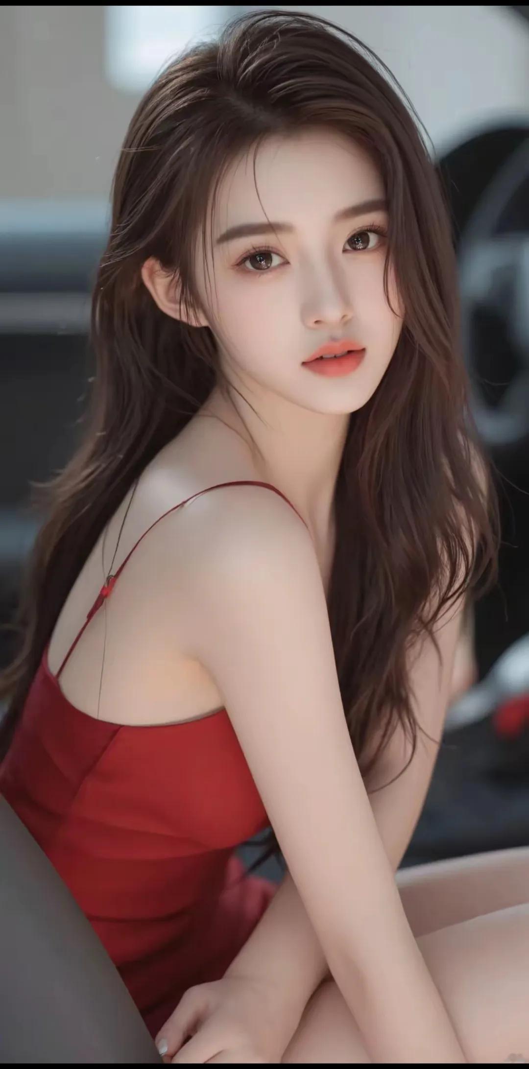 甜美少女，红裙诱惑，性感美女 甜妹 性感甜美集一身 清纯甜辣美少女