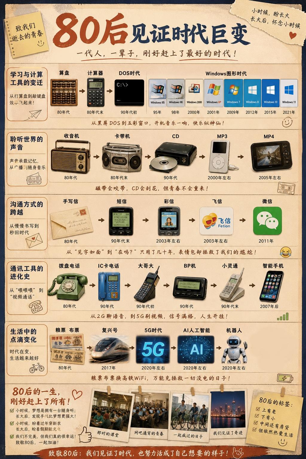 80后真的见证了时代巨变[不愧是你]

用过算盘、计算器、DOS、win95、9