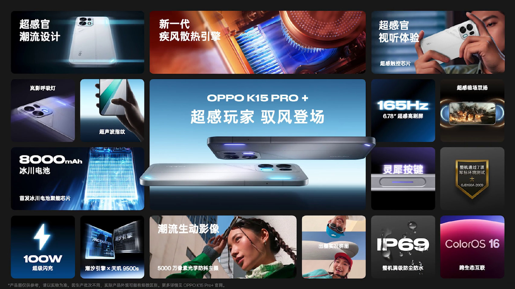 这次 OPPO K15 Pro6.59 英寸 144Hz 高刷屏，5000 万像