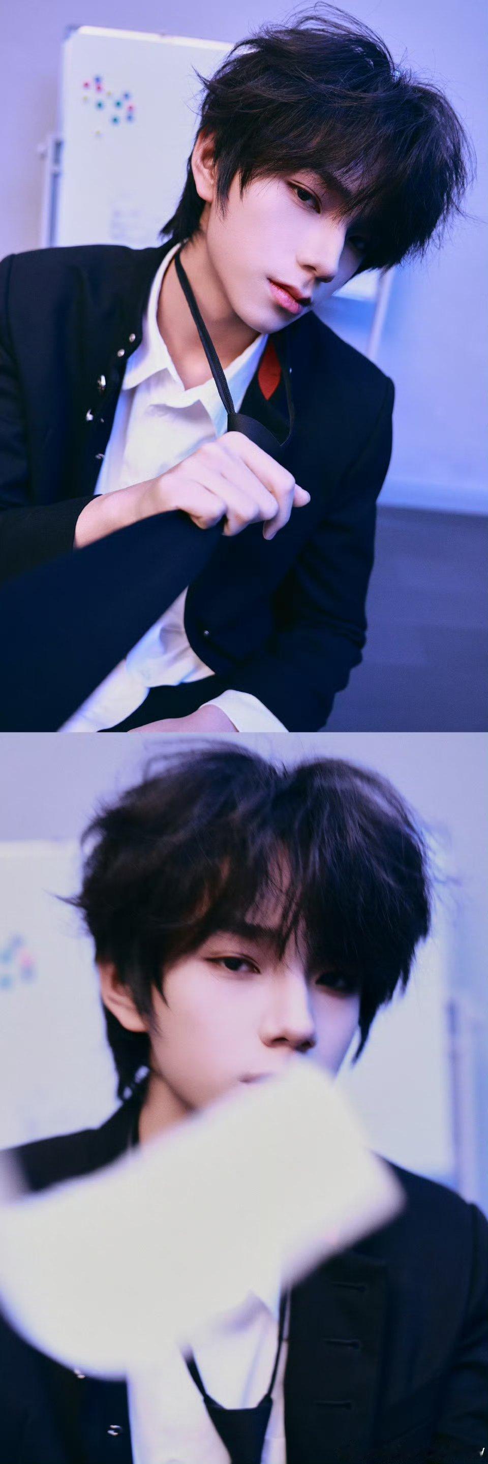 王橹杰18宫格制服大片更新📸学长好各种风格造型可塑性好强！ 