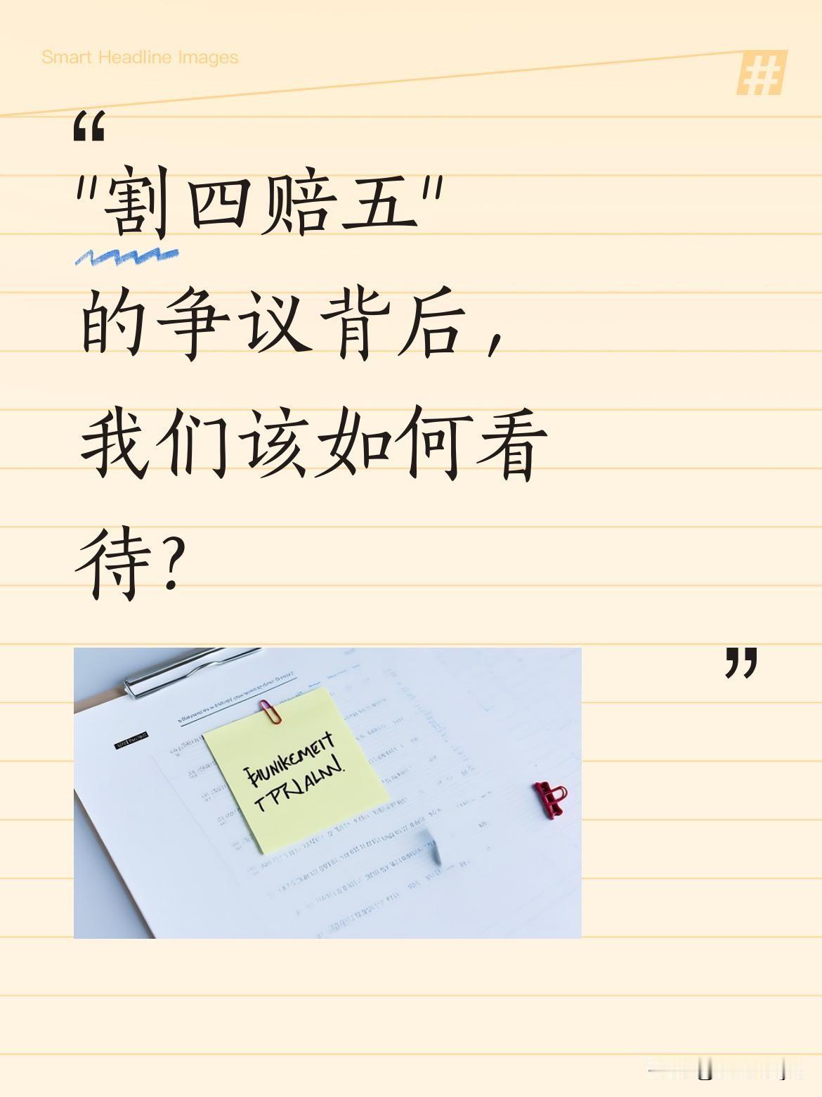 "割四赔五"的争议背后，我们该如何看待？
近日河南一对95后夫妻开收割机跨省支援